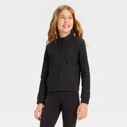 Girls' Cozy Knit Jacket - All In Motion™ Black M