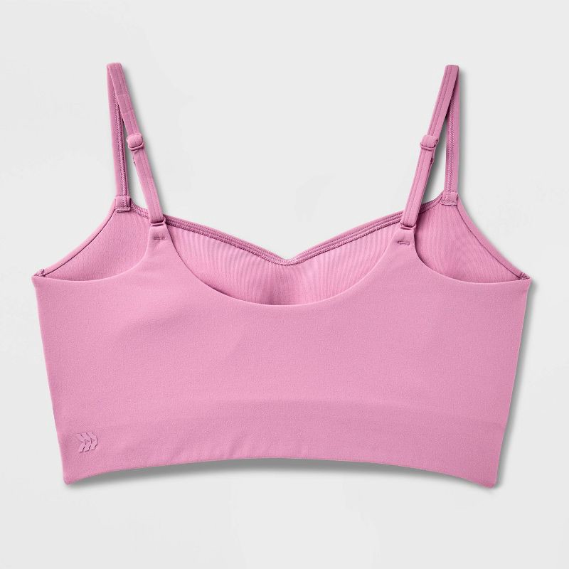 slide 2 of 2, Women's Everyday Soft Light Support Ruched Sports Bra - All In Motion™ Mauve L, 1 ct