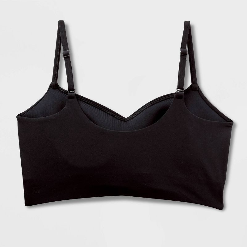 slide 2 of 2, Women's Everyday Soft Light Support Ruched Sports Bra - All In Motion™ Black L, 1 ct