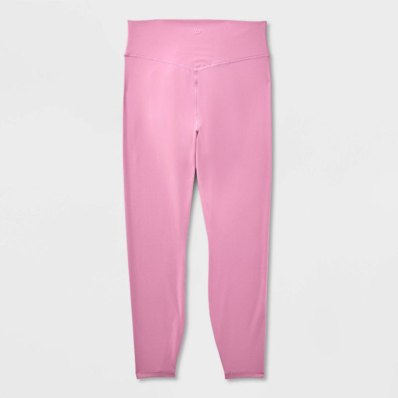 slide 2 of 2, Women's Everyday Soft High-Rise 7/8 Ruched Leggings - All In Motion™ Mauve XS, 1 ct