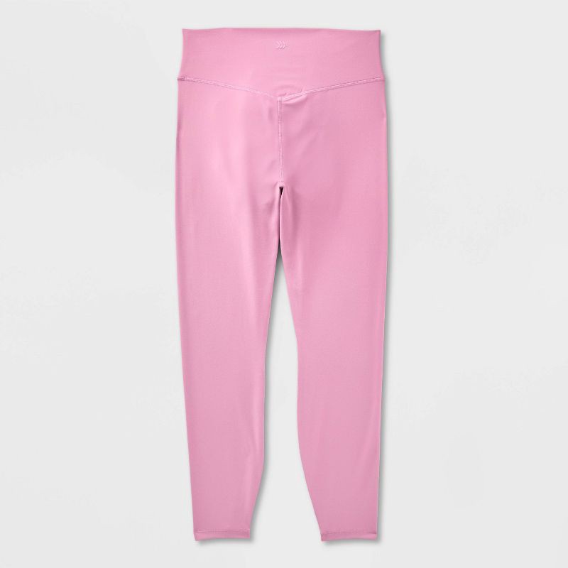 slide 2 of 3, Women's Everyday Soft High-Rise 7/8 Ruched Leggings - All In Motion™ Mauve XXL, 1 ct