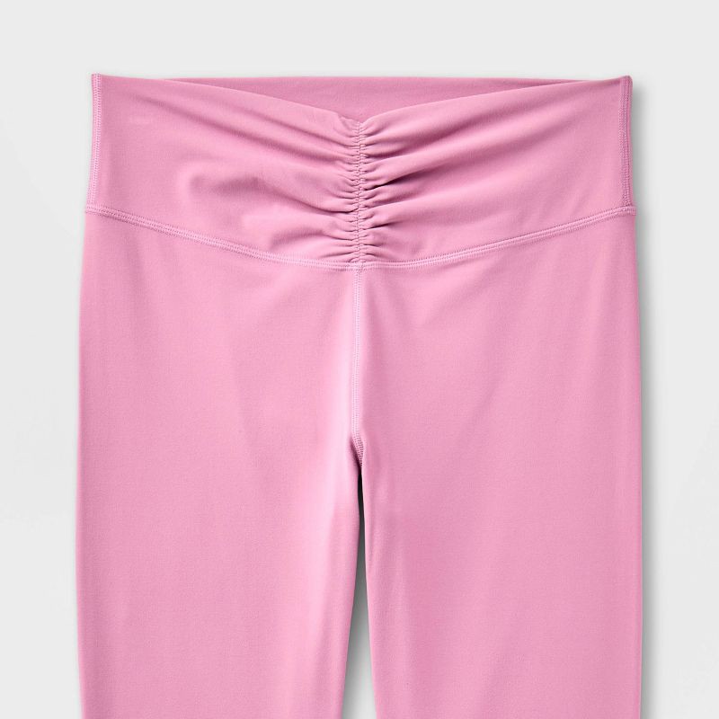 slide 3 of 3, Women's Everyday Soft High-Rise 7/8 Ruched Leggings - All In Motion™ Mauve XXL, 1 ct