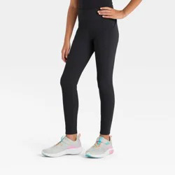 Girls' Cozy Leggings - All In Motion™ Black S