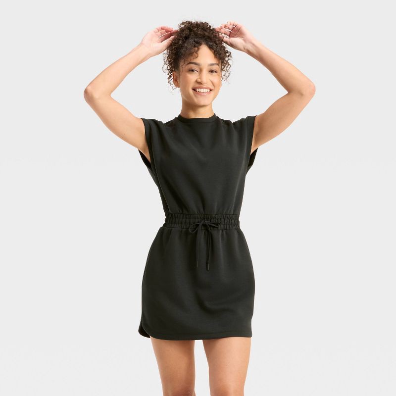 slide 1 of 5, Women's Airy Sleek Dress - All In Motion™ Black Onyx L, 1 ct