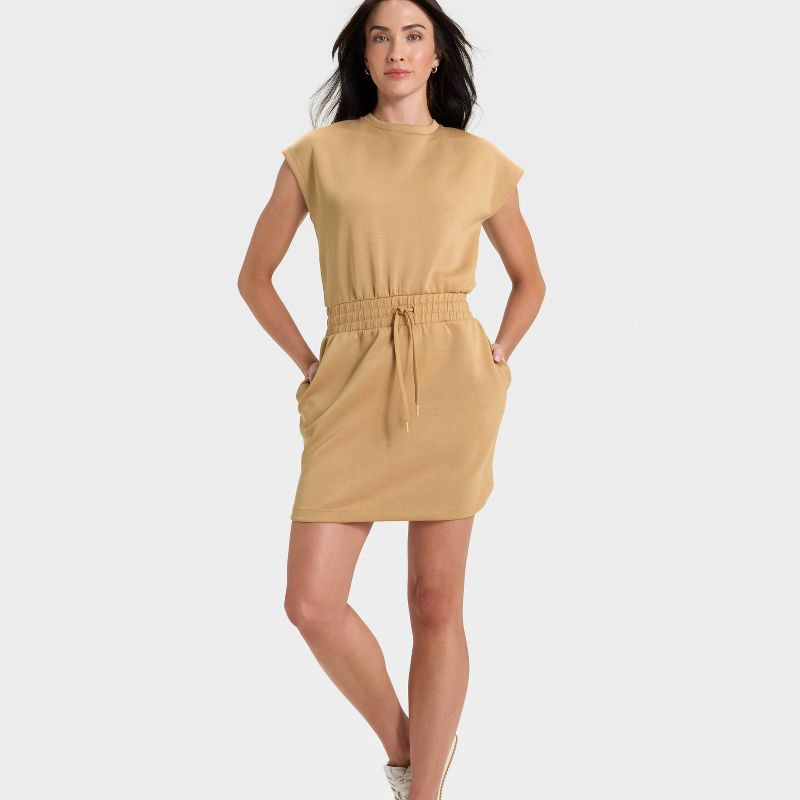 slide 3 of 5, Women's Airy Sleek Dress - All In Motion™ Tan XXL, 1 ct