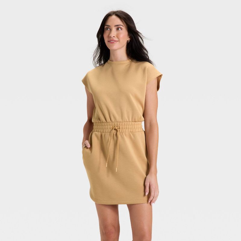 slide 1 of 5, Women's Airy Sleek Dress - All In Motion™ Tan XXL, 1 ct