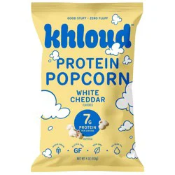 Khloud White Cheddar Protein Popcorn - 4oz