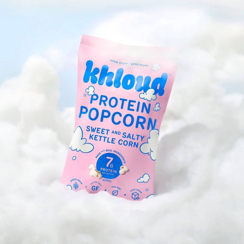 slide 5 of 5, Khloud Sweet and Salty Kettle Corn Protein Popcorn - 5oz, 5 oz
