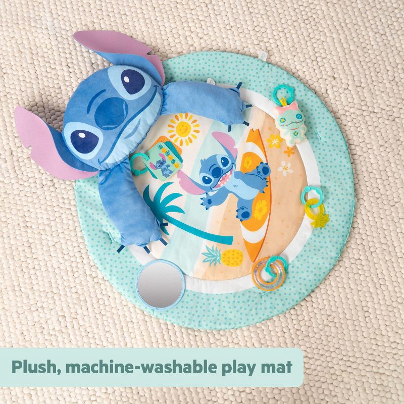 slide 7 of 8, Bright Starts Disney Baby Stitch Gym - Aqua Blue, 1 ct