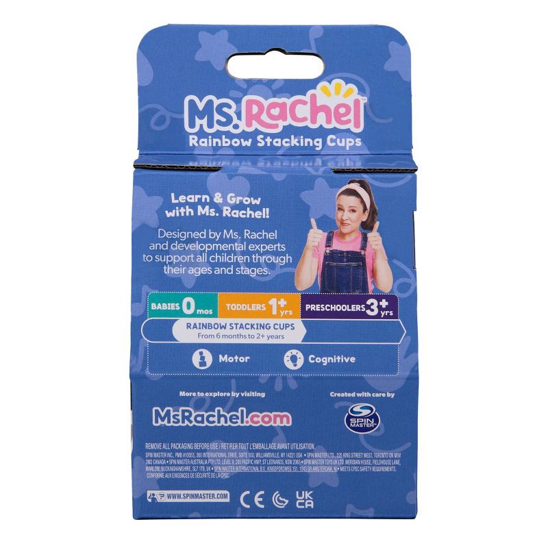 slide 9 of 12, Ms. Rachel Rainbow Stacking Cups - 7pc, 7 ct