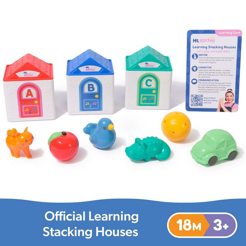 slide 2 of 9, Ms. Rachel Stacking Surprise Houses - 9pc, 9 ct