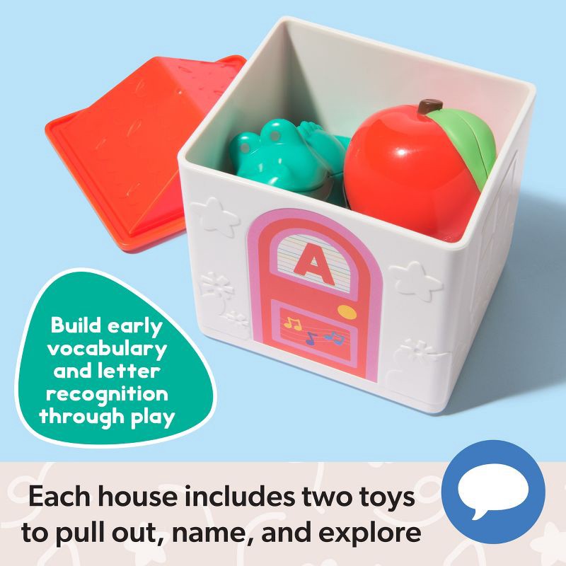 slide 6 of 9, Ms. Rachel Stacking Surprise Houses - 9pc, 9 ct