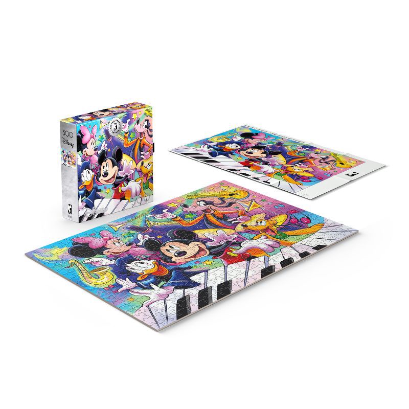 slide 2 of 4, Buffalo Games Impulse Disney Mickey's Music Jigsaw Puzzle - 1000pc: Fantasy, Cardstock Paper, Problem Solving, 1000 ct