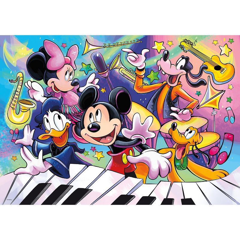 slide 4 of 4, Buffalo Games Impulse Disney Mickey's Music Jigsaw Puzzle - 1000pc: Fantasy, Cardstock Paper, Problem Solving, 1000 ct