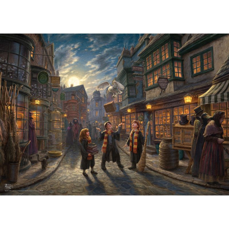 slide 4 of 4, Buffalo Games Impulse Harry Potter Diagon Alley Jigsaw Puzzle - 500pc: Fantasy Theme, Cardstock Paper Material, 500 ct