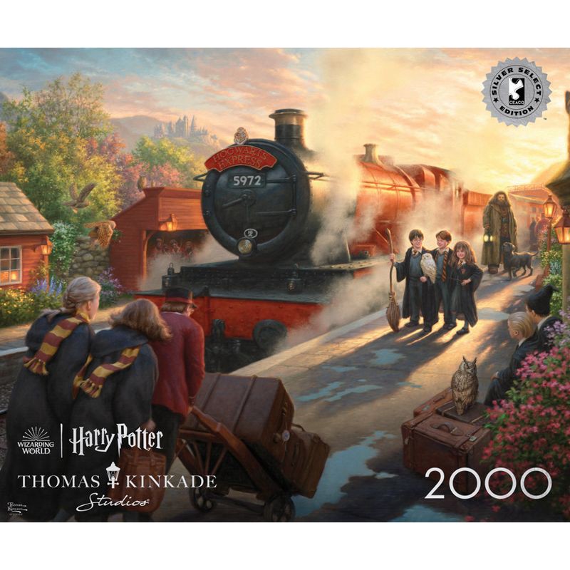 slide 3 of 4, Buffalo Games Impulse Hogwarts Express Jigsaw Puzzle - 2000pc: Fantasy Theme, Problem Solving, Cardstock & Paperboard, 2000 ct