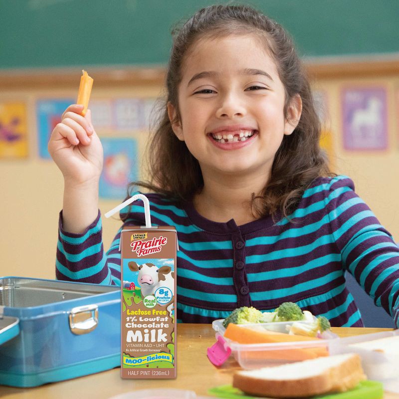 slide 5 of 11, Prairie Farms 1% Chocolate Lactose Free Milk - 3pk/8 fl oz, 3 ct, 8 fl oz