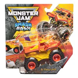 Monster Jam Smash & Bash El Toro Loco Toy Vehicle Playset - 1:64 Scale