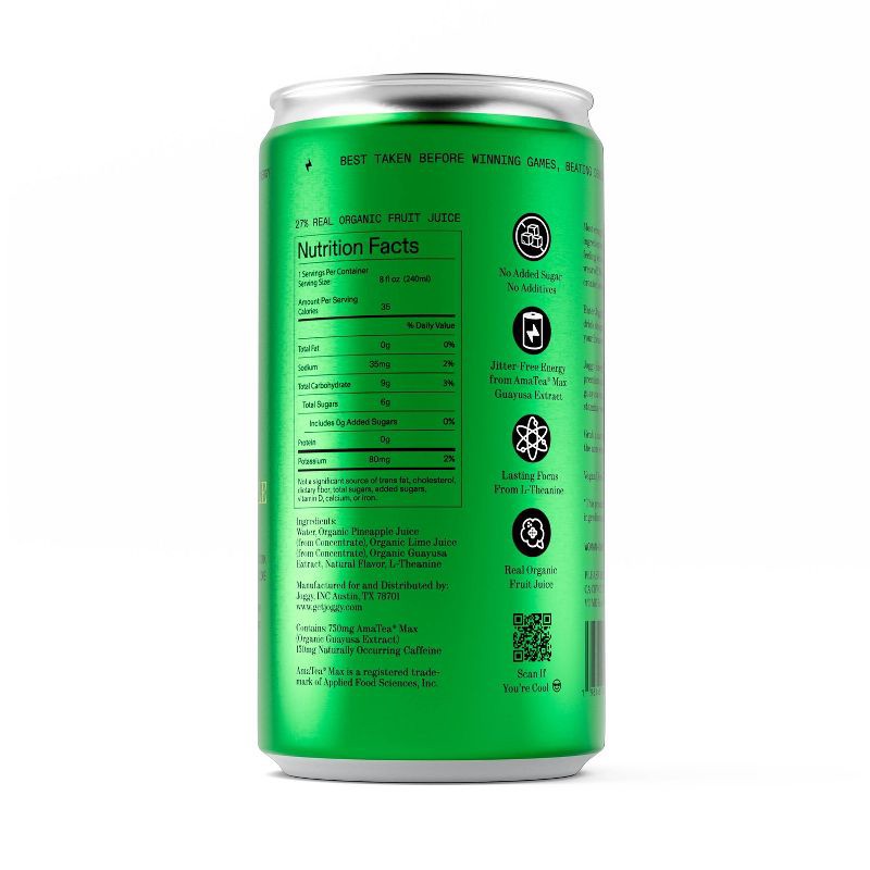 slide 2 of 4, Joggy Pineapple Crush Energy Drink - 8.4 fl oz, 8.4 fl oz