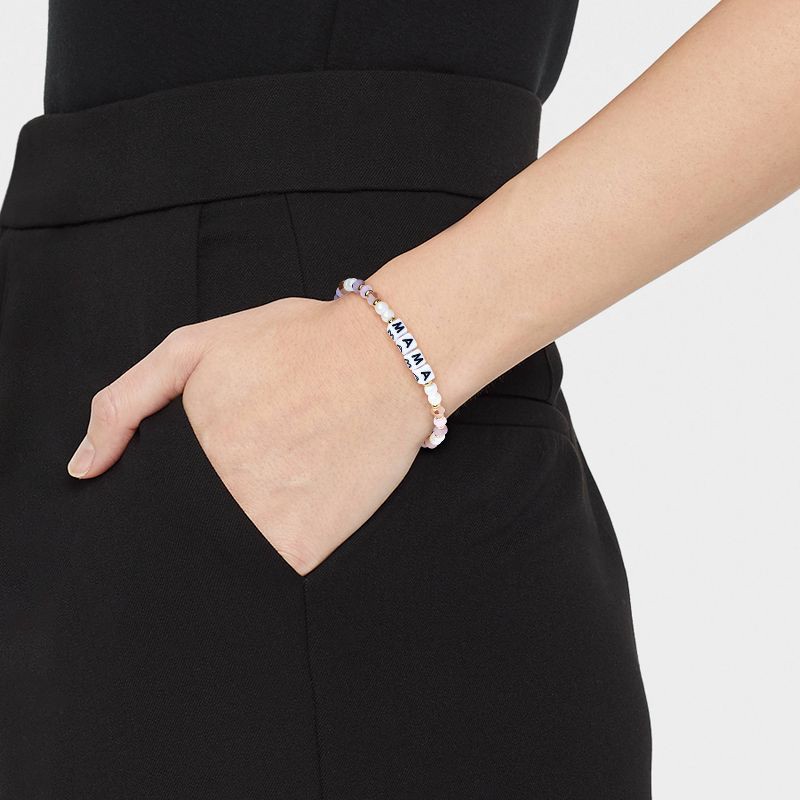 slide 2 of 5, Little Words Project Mama Beaded Bracelet - Pink, 1 ct