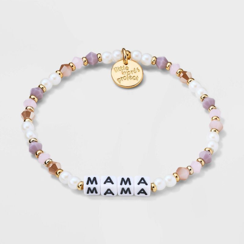 slide 3 of 5, Little Words Project Mama Beaded Bracelet - Pink, 1 ct
