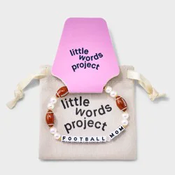Little Words Project Football Mom Beaded Bracelet - Brown