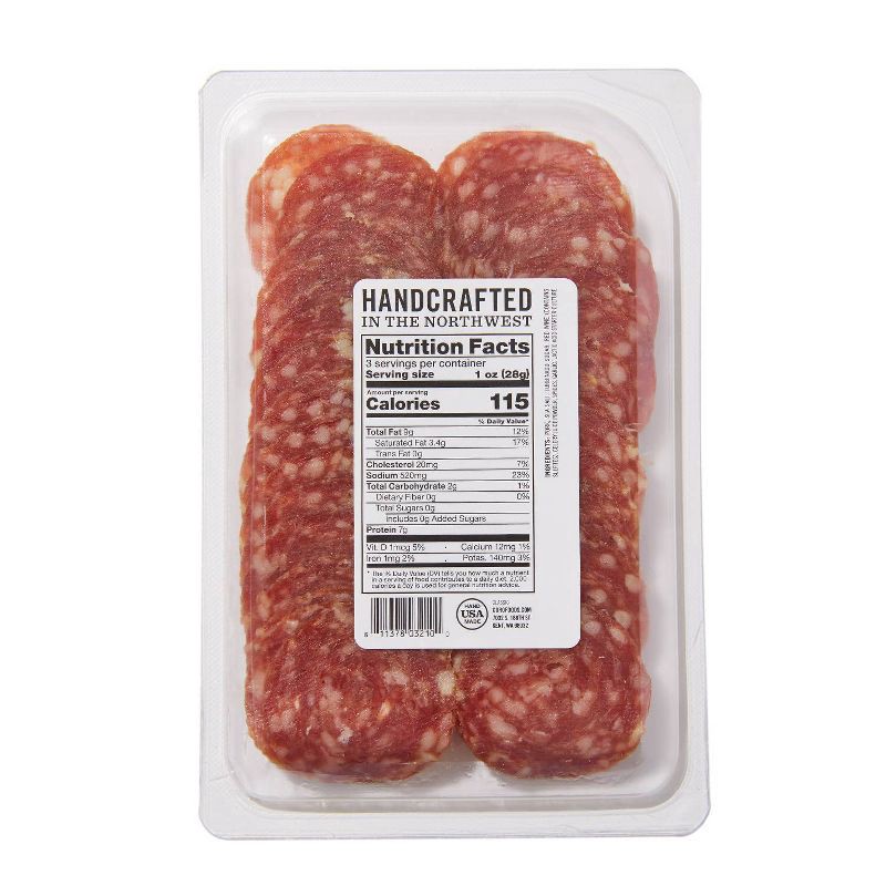 slide 5 of 6, Coro Foods Uncured Classic Salami - 3oz, 3 oz