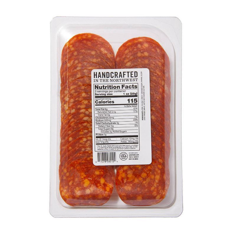 slide 2 of 6, Coro Foods Uncured Hot Sopressata Salami - 3oz, 3 oz