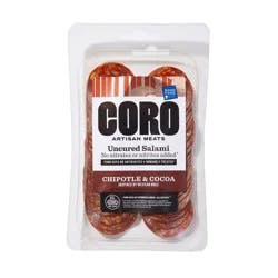 Coro Foods Uncured Cocoa, Cinnamon and Chipotle Salami - 3oz