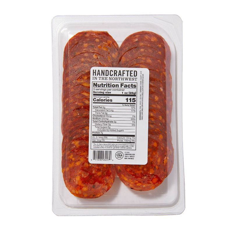 slide 5 of 6, Coro Foods Uncured Pepperoni - 3oz, 3 oz
