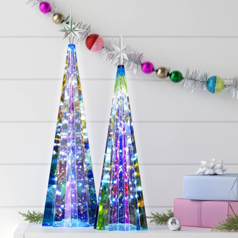 slide 2 of 4, Christmas Iridescent Tree with Star - Wondershop™, 1 ct