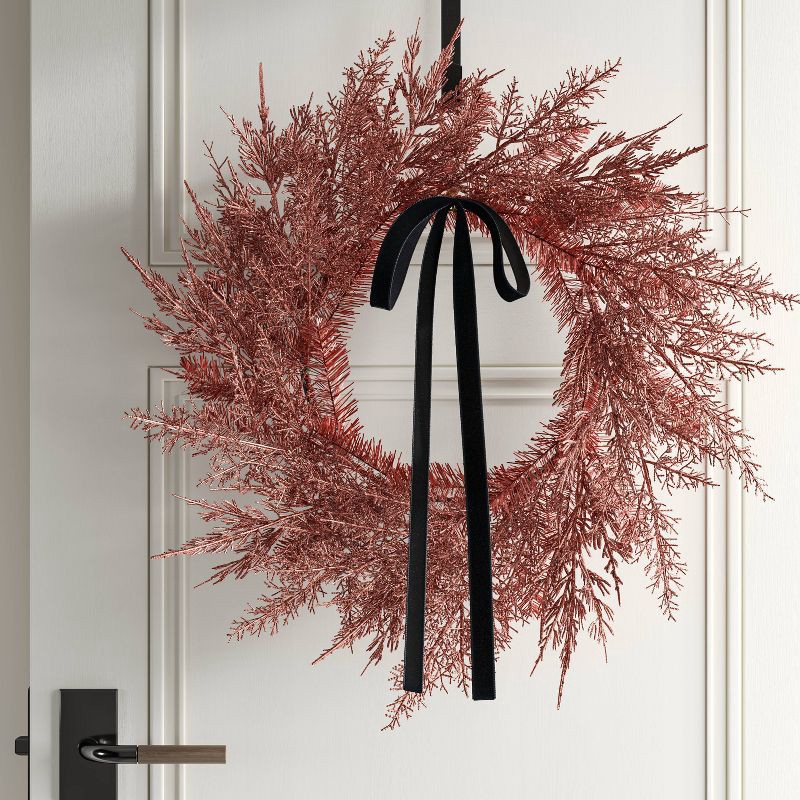 slide 2 of 3, 22" Christmas Pink Wreath - Wondershop™, 1 ct