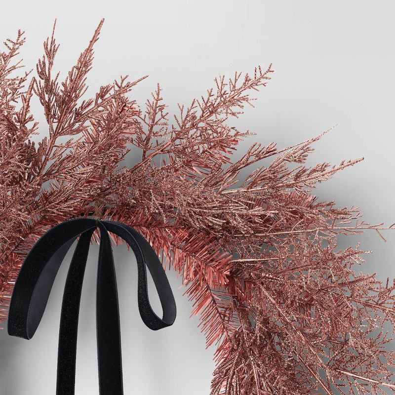 slide 3 of 3, 22" Christmas Pink Wreath - Wondershop™, 1 ct