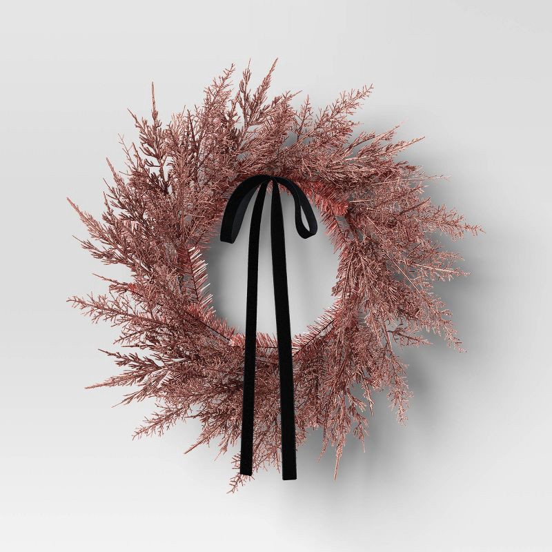 slide 1 of 3, 22" Christmas Pink Wreath - Wondershop™, 1 ct