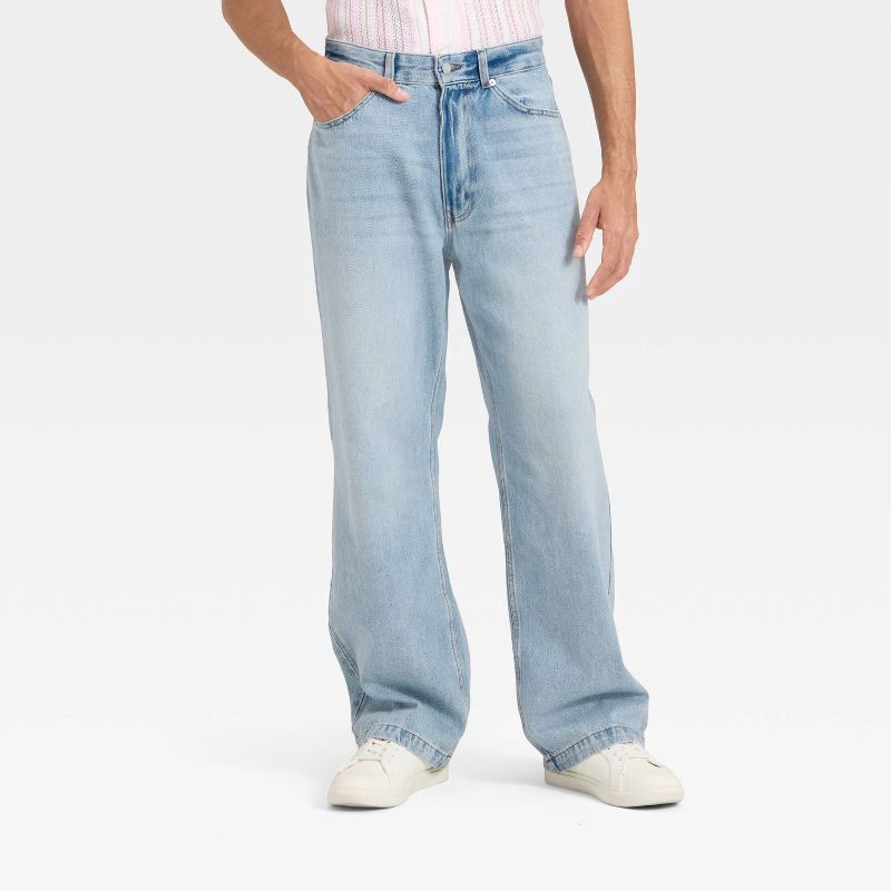 slide 2 of 3, Men's Baggy Fit Jeans - Original Use™ Light Indigo 30x32, 1 ct