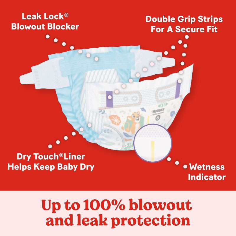 slide 7 of 16, Huggies Little Movers Diapers - Size 5 - 132ct, 5 x 132 ct