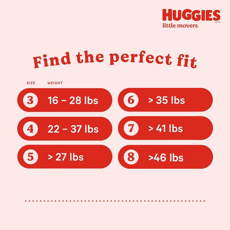 slide 4 of 16, Huggies Little Movers Diapers - Size 6 - 108ct, 6 x 108 ct