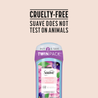 slide 4 of 25, Suave Deodorant Antiperspirant Deodorant Stick Sweet Pea Violet, 2.6 oz 2 Count, 2 ct; 2.6 oz