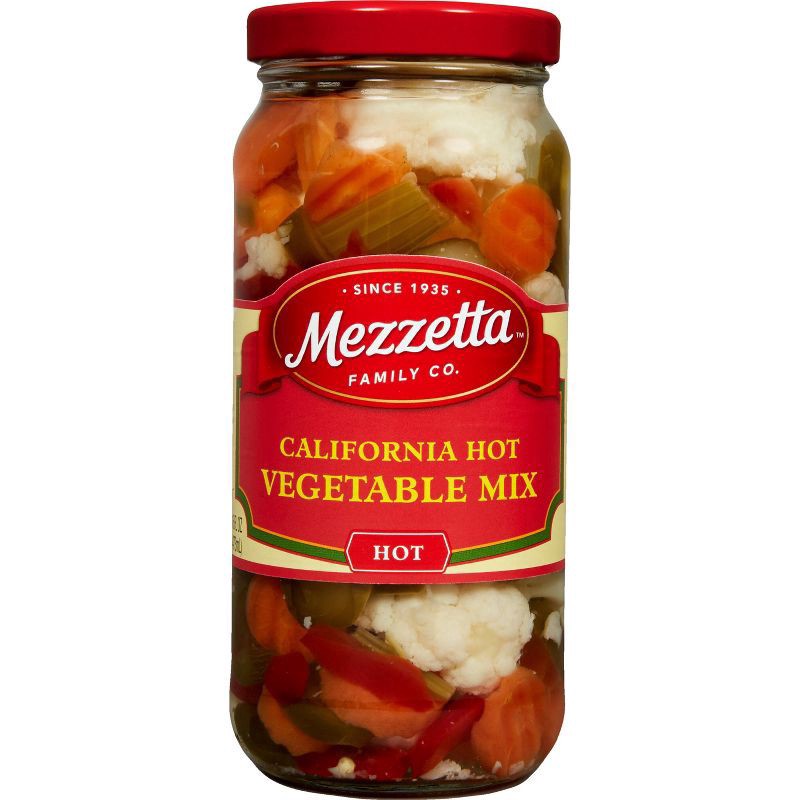 slide 1 of 4, Mezzetta California Hot Vegetable Mix, 16 fl oz, 16 fl oz