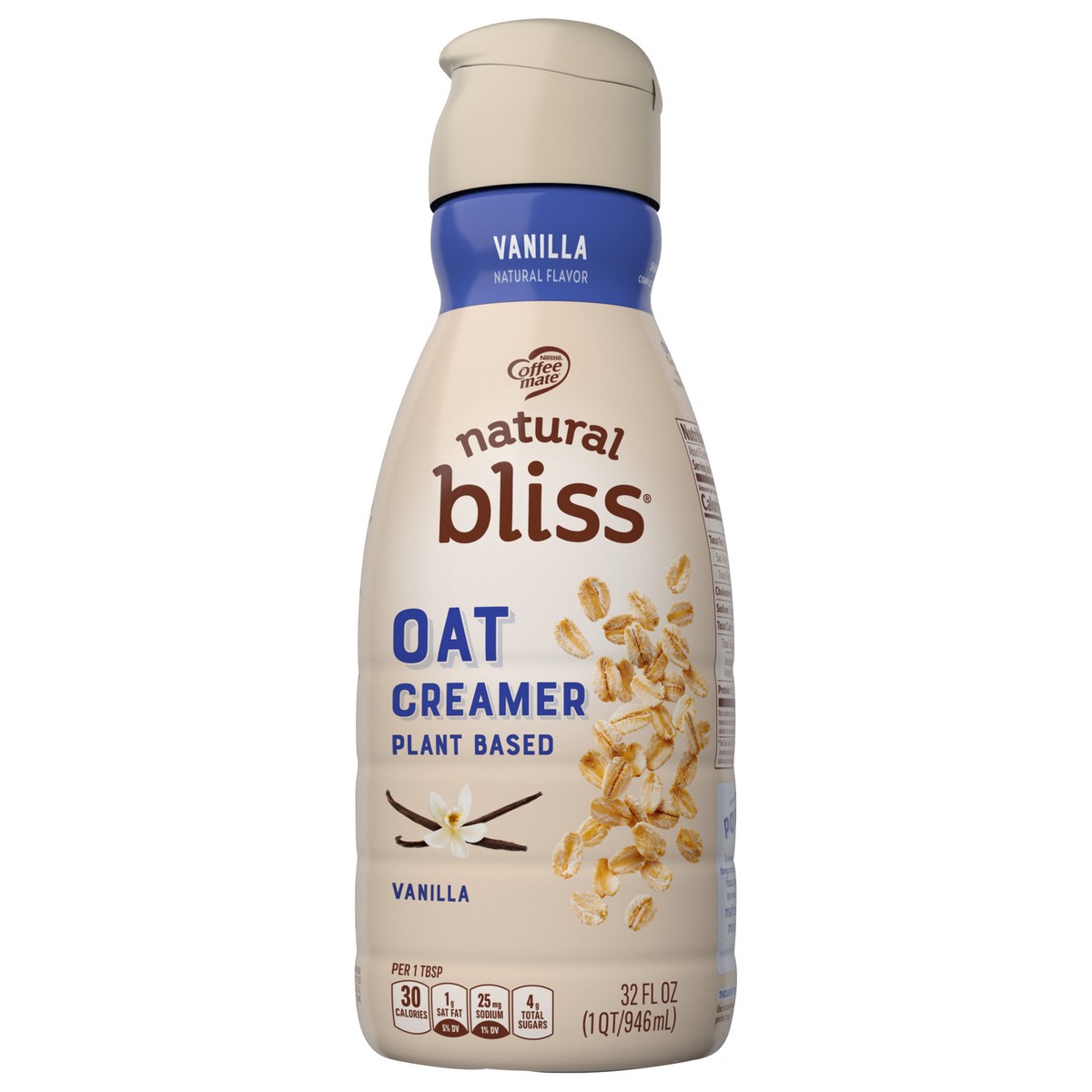 slide 1 of 6, Coffee-Mate Coffee mate Plant Based Vanilla Flavored Oat Creamer Liquid 32 fl oz 32 fl oz., 32 fl oz
