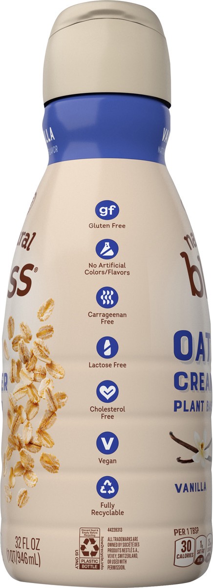 slide 5 of 6, Coffee-Mate Coffee mate Plant Based Vanilla Flavored Oat Creamer Liquid 32 fl oz 32 fl oz., 32 fl oz