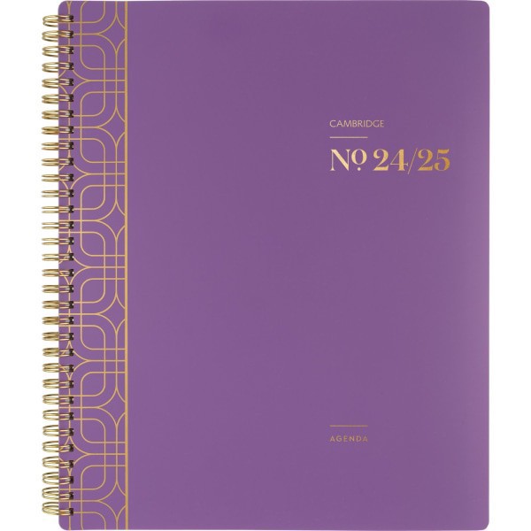 slide 7 of 10, 2024-2025 Cambridge Workstyle Balance Weekly/Monthly Academic Planner, 8-1/2"" X 11"", Purple Swirl, July 2024 To June 2025, 1606-905A-19, 1 ct