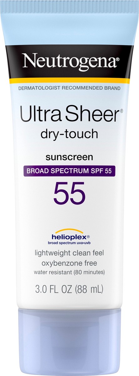 slide 2 of 11, Neutrogena Ultra Sheer Sunscreen Lotion - SPF 55, 3 oz