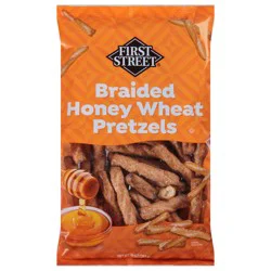 First Street Honey Wheat Braided Pretzels - 10 oz