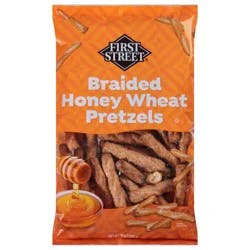 First Street Honey Wheat Braided Pretzels - 10 oz