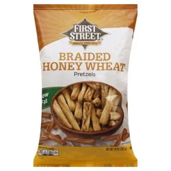 First Street Honey Wheat Braided Pretzels - 10 oz