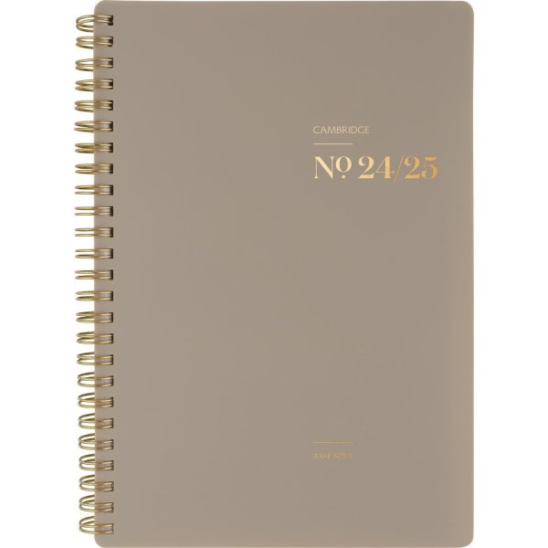 slide 6 of 10, 2024-2025 Cambridge Workstyle Focus Weekly/Monthly Academic Planner, 5-1/2"" X 8-1/2"", Timeless Taupe, July 2024 To June 2025, 1606-200A-45, 1 ct