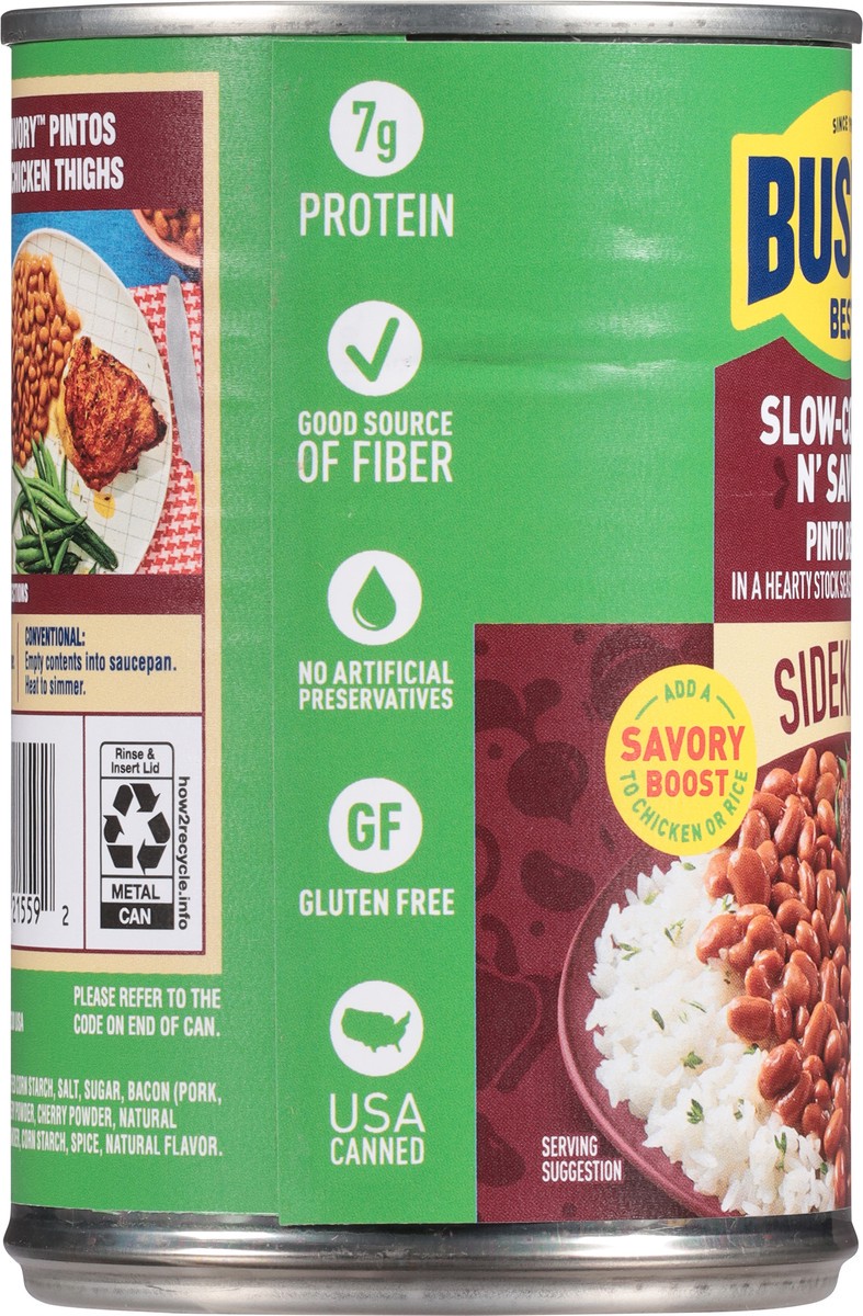 slide 7 of 9, Bush's Best Bush's Sidekicks Slow-Cooked N' Savory Beans 15 oz, 15 oz