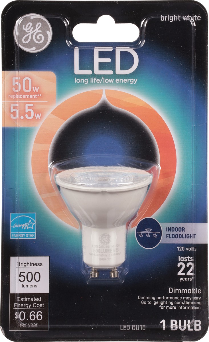 slide 4 of 9, General Electric Led Gu10 Long Life Low Energy Indoor Flood Light Bulb, 1 ct