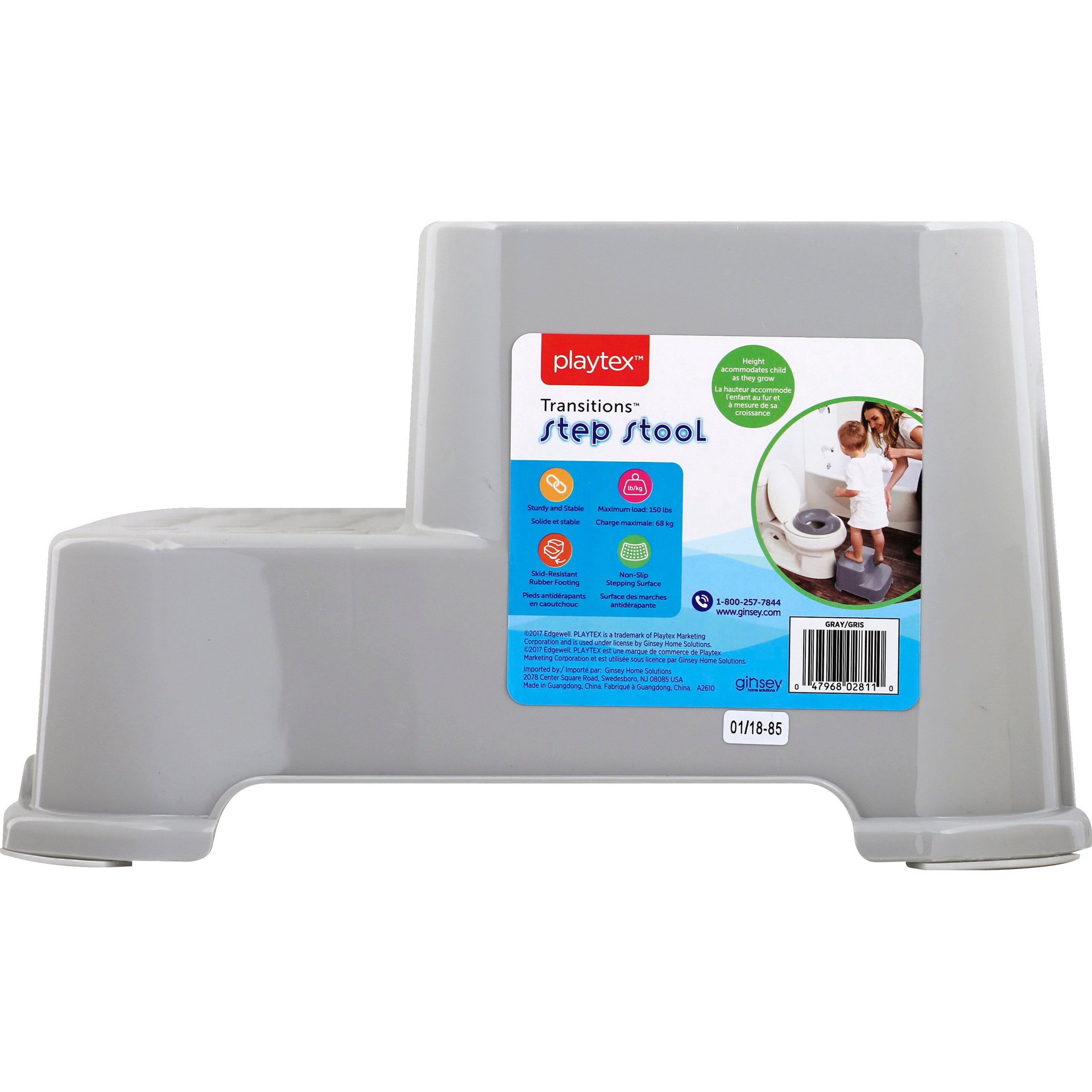 slide 1 of 1, Playtex White Step Stool 1 ea, 1 ct